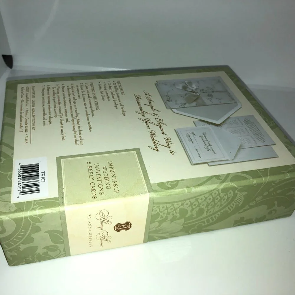 Always Anna Wedding Invitations 25 Count‎ NWT in Box